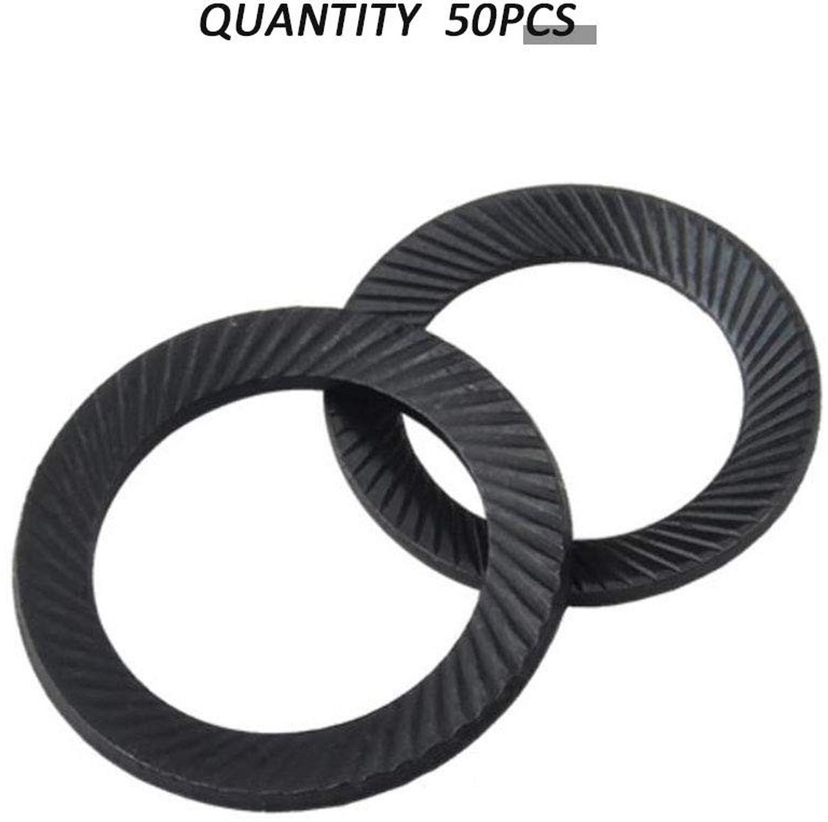 Dailygoods- Sluitringen Hoogwaardig Koolstofstaal - Sluitingen Sieraden Maken - Borgschroeven M4/M5/M6/M8 - 50 Stuks - Slijtvast en Corrosiebestendig - Onderlegringen