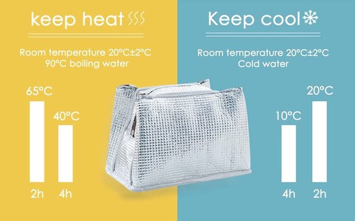 Luxe Herbruikbare Geïsoleerde Lunchtas voor School, Werk en Uitstapjes - 5,5 Liter Capaciteit