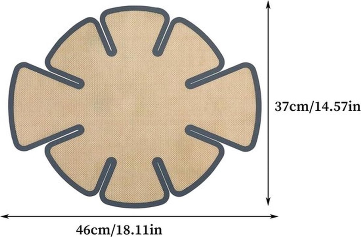 2 stuks - Siliconen bakmat - Hittebestendige antiaanbak siliconen ovenmat - met veilige handgrepen - antiaanbaklaag - voor brood, koekjes, macarons en gebak voor in de keukenoven - 36×47cm