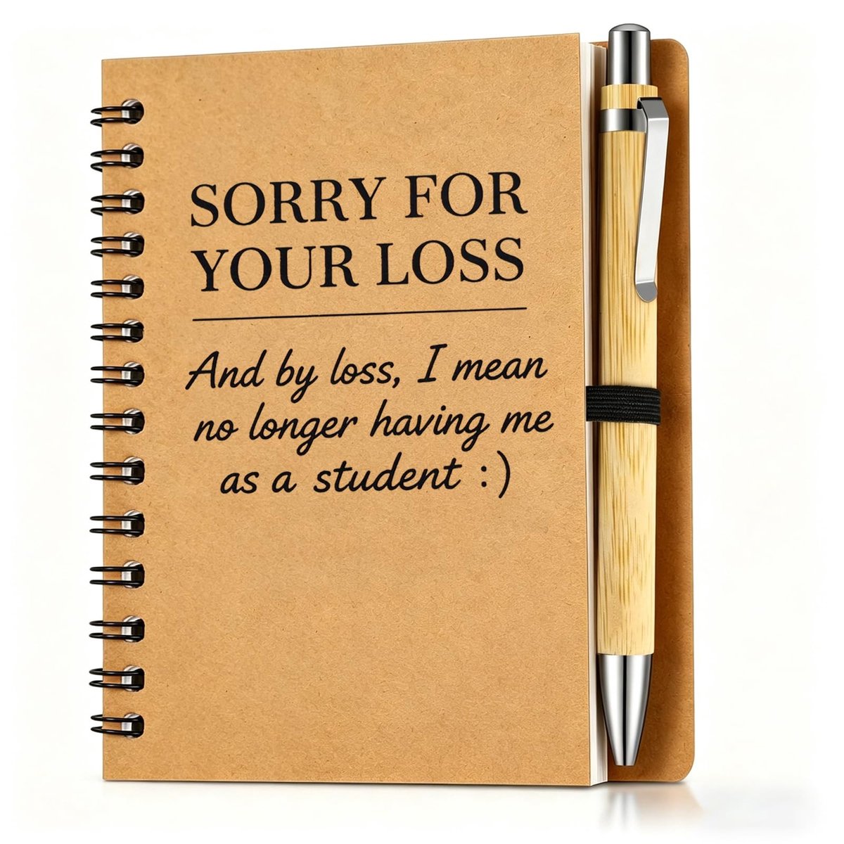 A6 Notitieboek met Pen - Grappig Cadeau voor Leraren