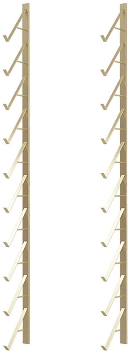 Set van 2 Wandhouders voor Vloerstalen - Met Schuine Armen