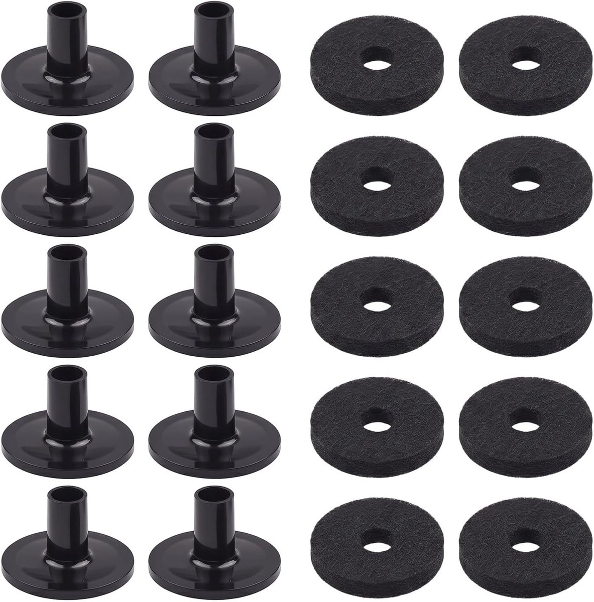 10 bekkenafdekkingen met batterijvilten, reserveonderdelen voor tuinfakkels en percussie-verzorging accessoires