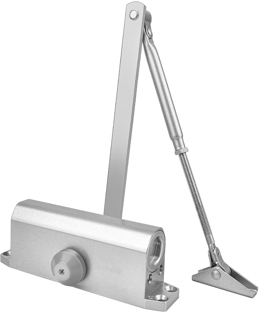 Automatische Deurdranger - Instelbare Sluitsnelheid en Kracht - Zilver Aluminium