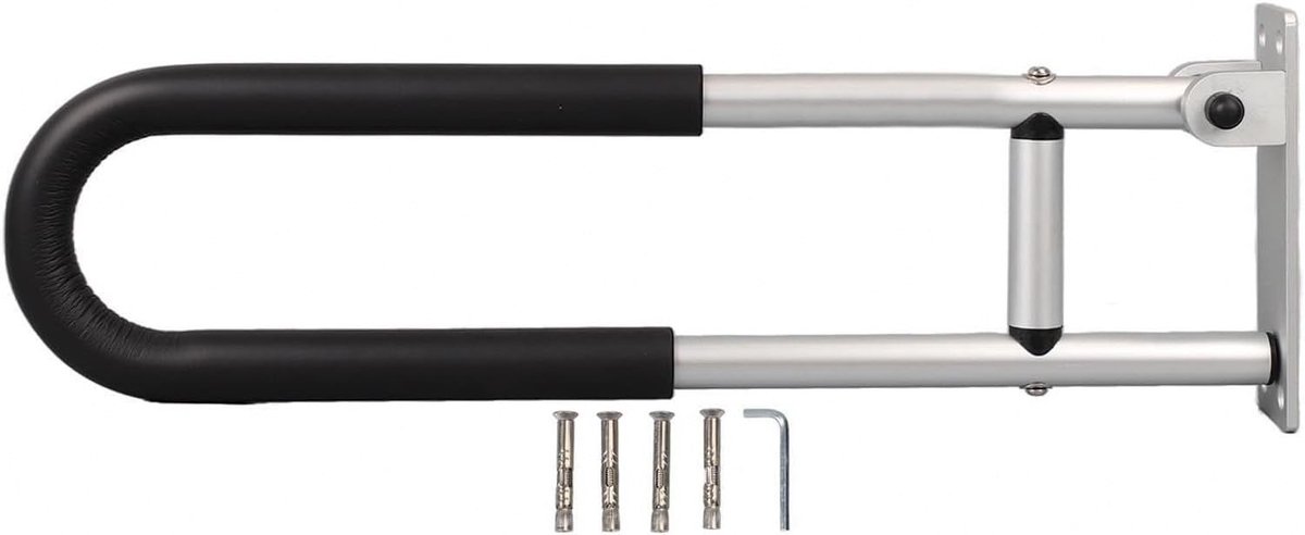 Aluminium douchebeugel 60 cm - Opklapbare wandsteun voor badkamer