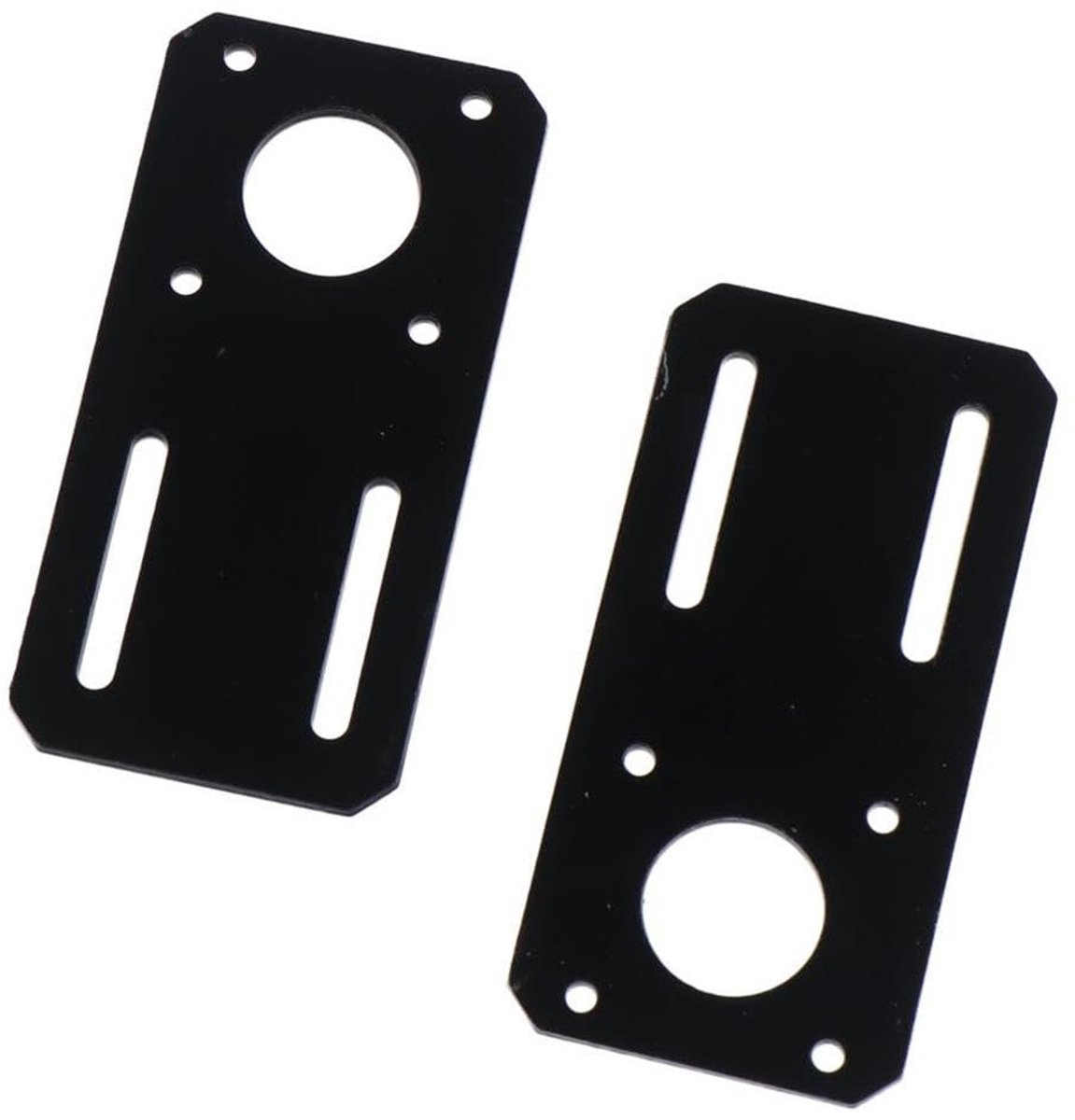 Motorbeugel Aluminium - Zwart 100x50mm voor Duurzame Montage