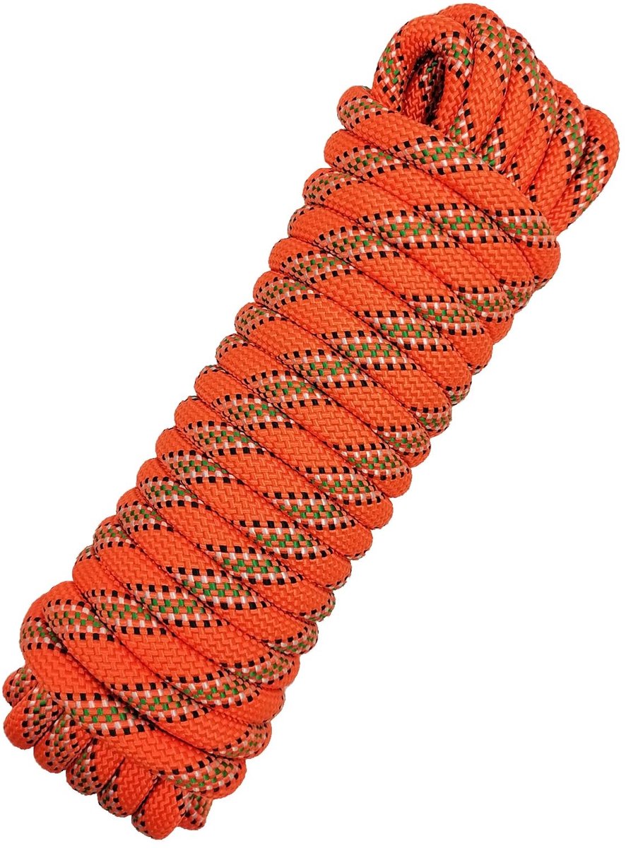 10mm Multifunctionele Touw - Voor Kamperen en Beveiliging - Oranje, 10 meter