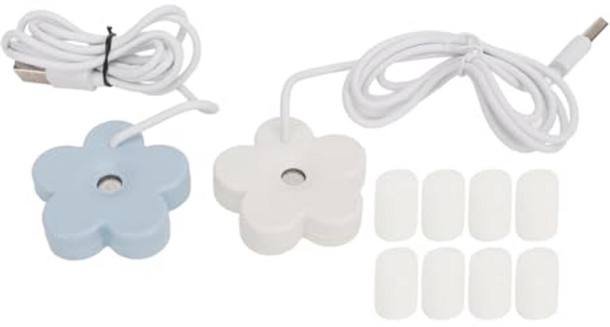 Mini Luchtbevochtiger met USB, Bloemvorm, Stil, Draagbaar, Automatische Uitschakeling, Waterdicht, Voor Slaapkamer en Kantoor