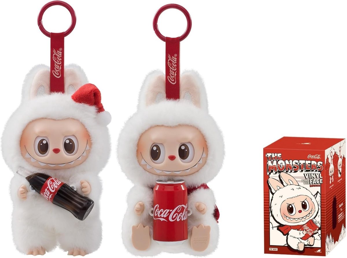 Vinyl Figurine Blind Box - Coca-Cola The Monsters Labubu - Rood