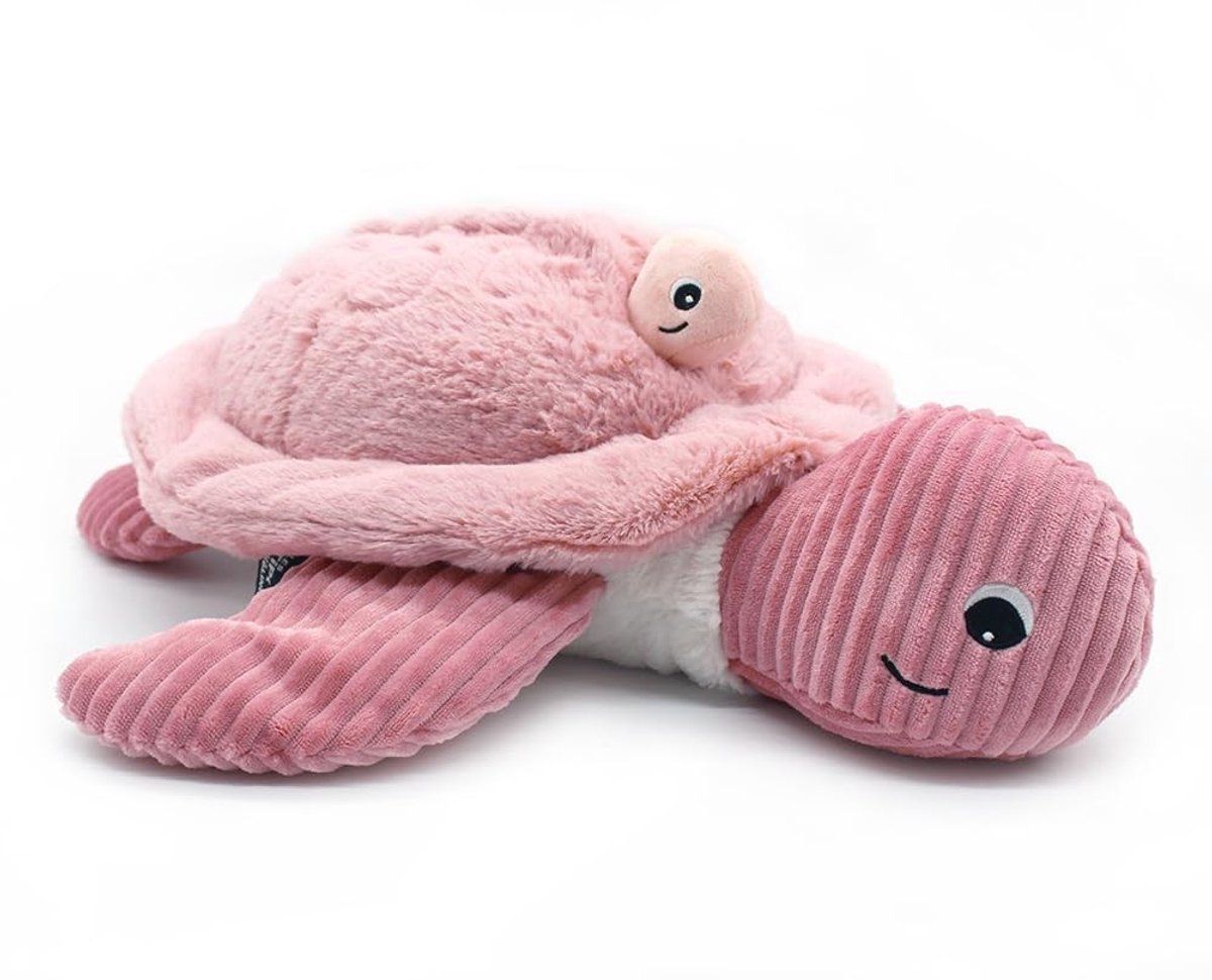 Knuffelturtle Set - Zacht Pluche - Roze 48 cm
