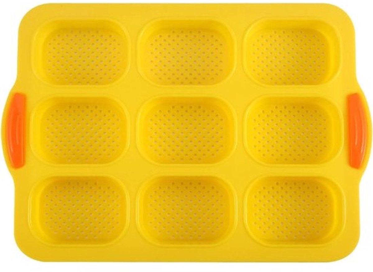 Brood Bakplaat - Cake Mal - Brood Bakken - Niet-klevend - 33.5 x 23.5 cm - Geel