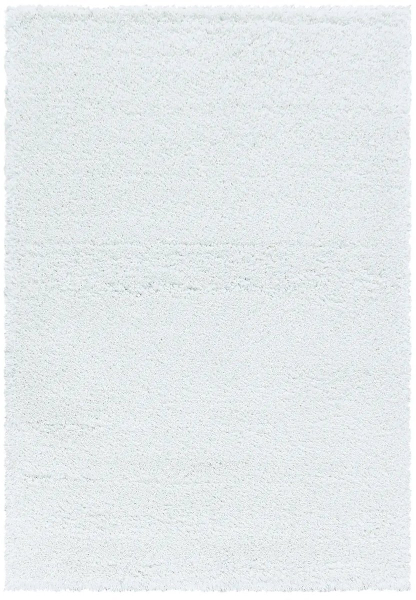 Dutch XXL Hoogpolig Vloerkleed | Tapijt | Shaggy | Fluffy | Uni | Wit | 80x250 cm