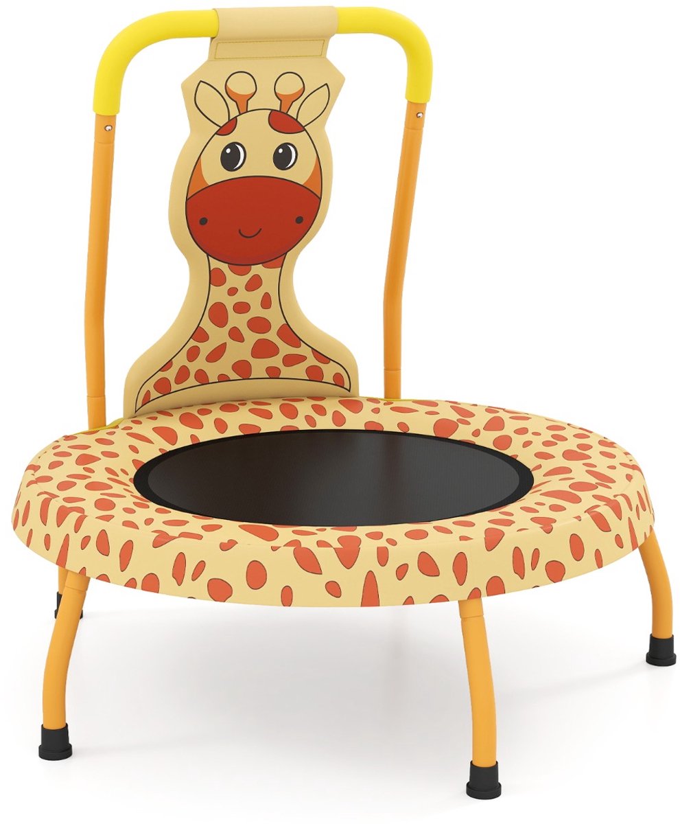SureDeal® - Trampoline - Minitrampoline - Peuters Schattige Kindertrampoline - Schuimrubberen Handgreep - Veiligheidsmat - 71x76 cm - Blauw