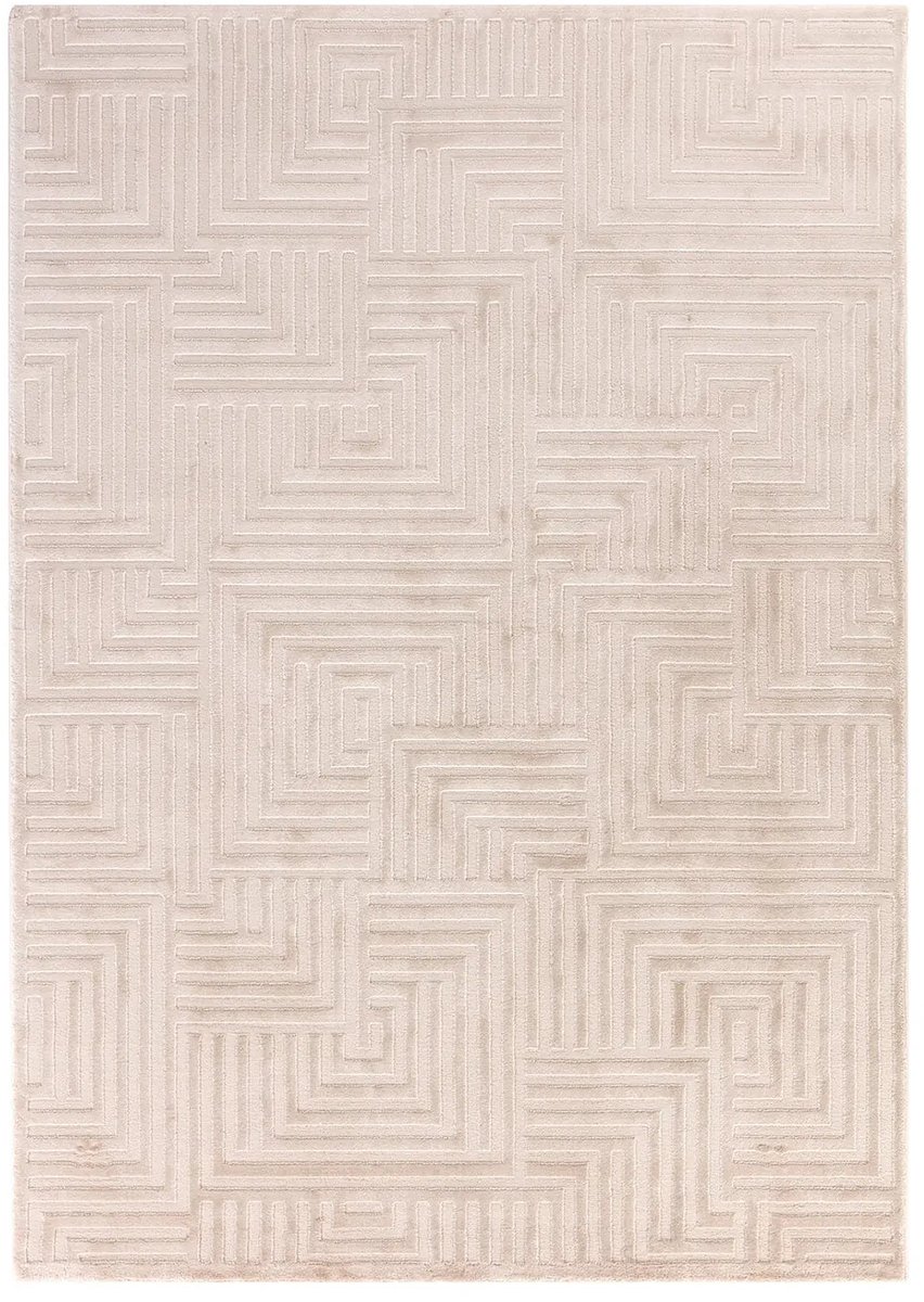 Dutch XXL Marokkaans Vloerkleed | Tapijt | Sahara | Grafisch | Beige | 140x200 cm