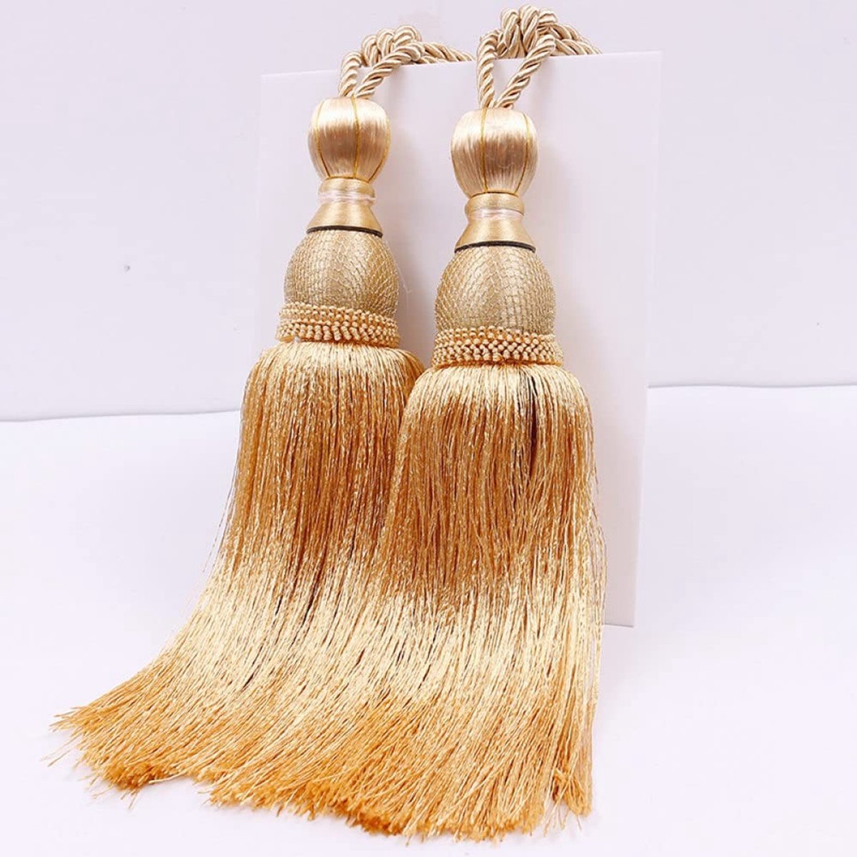 Gordijnaccessoire met Kwastjes - 4 Stuks Goud