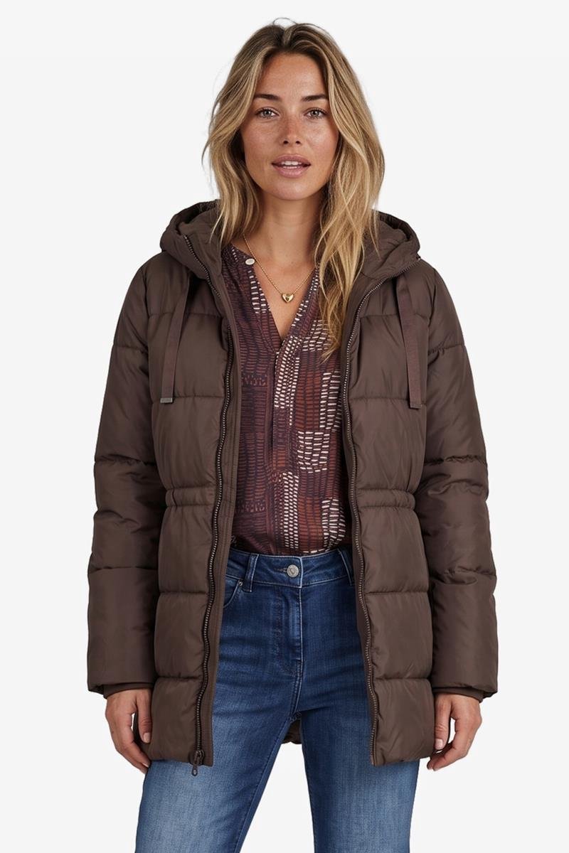 DIDI Dames Puffer Gentle Dark brown maat 38