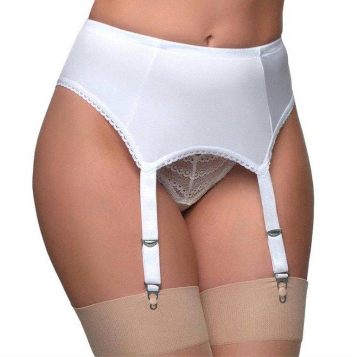 Vintage Suspender Belt - Retro High Waist met 4 Straps