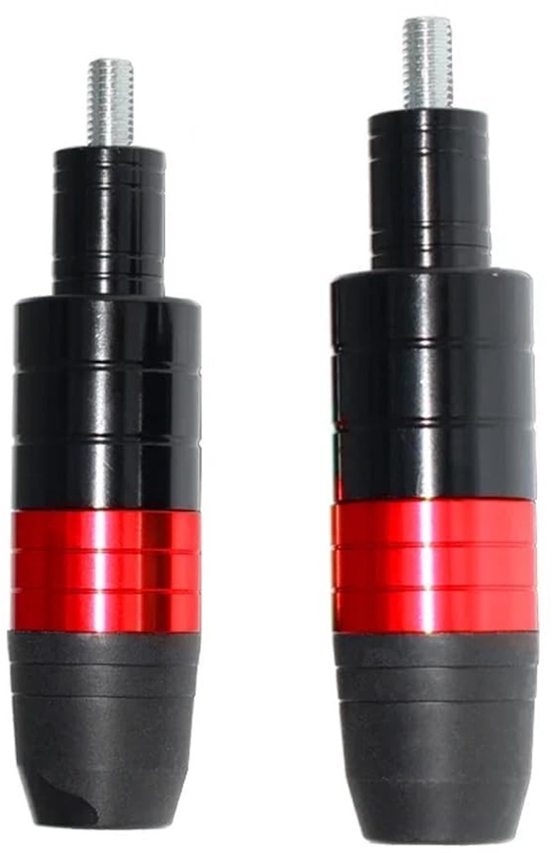 Set van 2 Motorfiets Valdoppen - Zwart, Blauw, Geel, Rood, Zilver