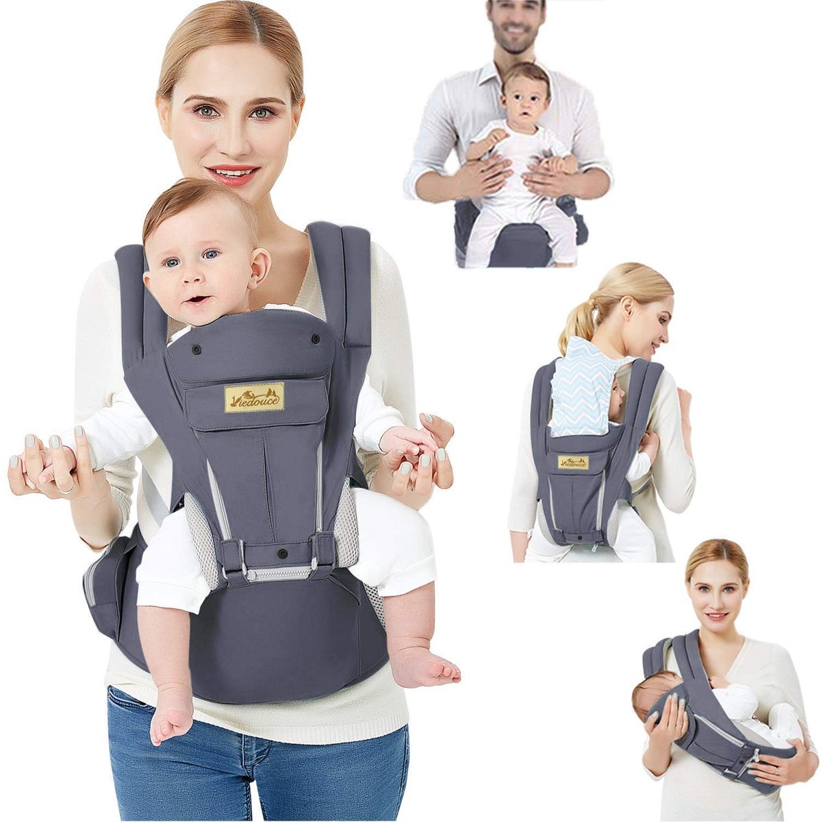 Ergonomische Baby Carrier - Pure katoen en ademend ontwerp