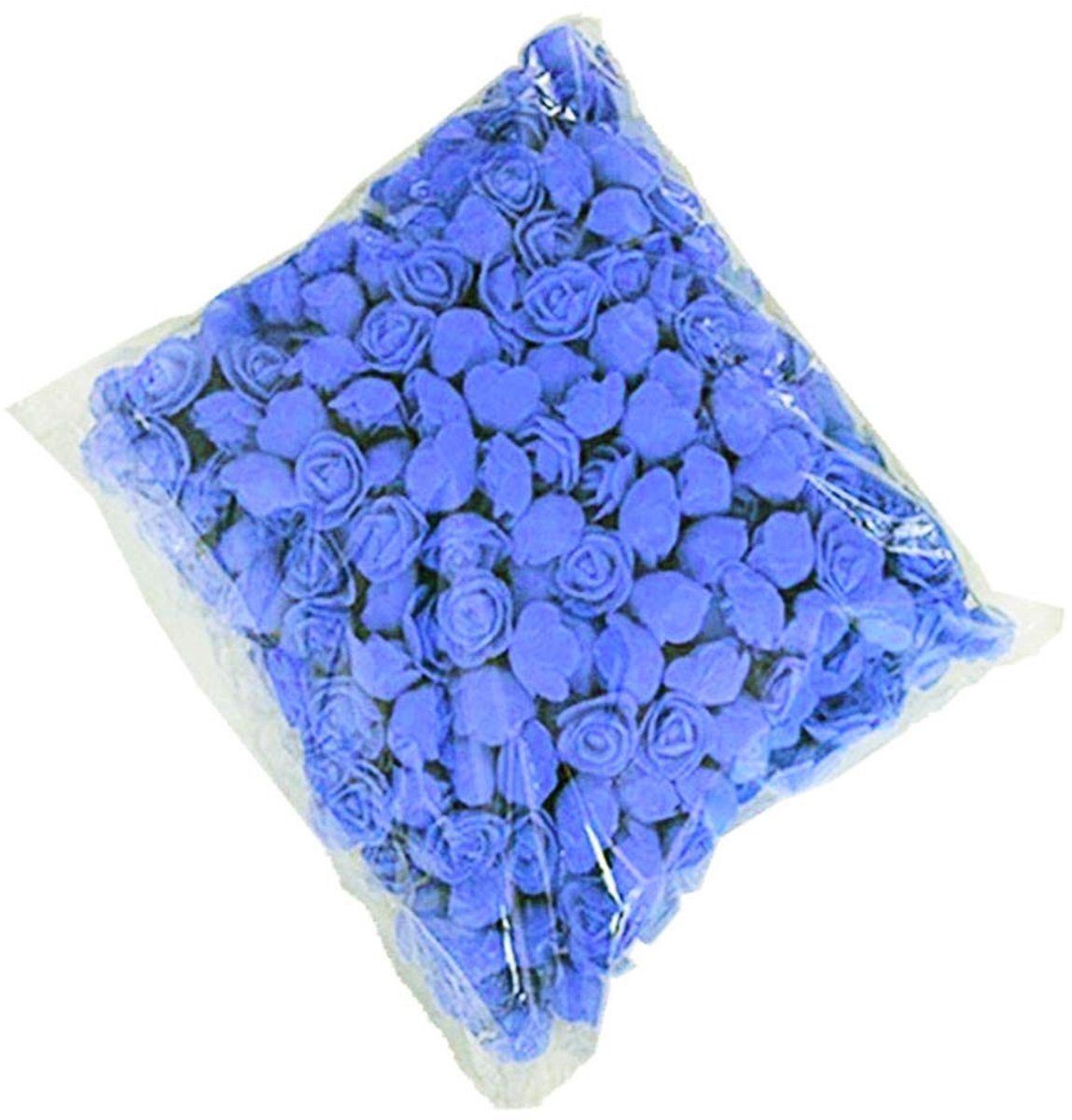 DIY Rozenhoofden - 500 Stuks Foam voor Bruiloft Decoratie - Koninklijk Blauw
