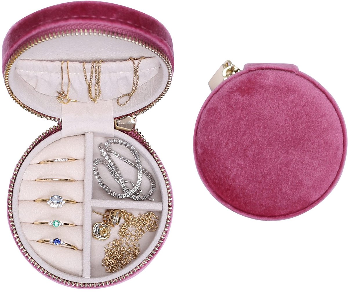 Organiser voor sieraden - 5 Compartimenten - Berry Pink