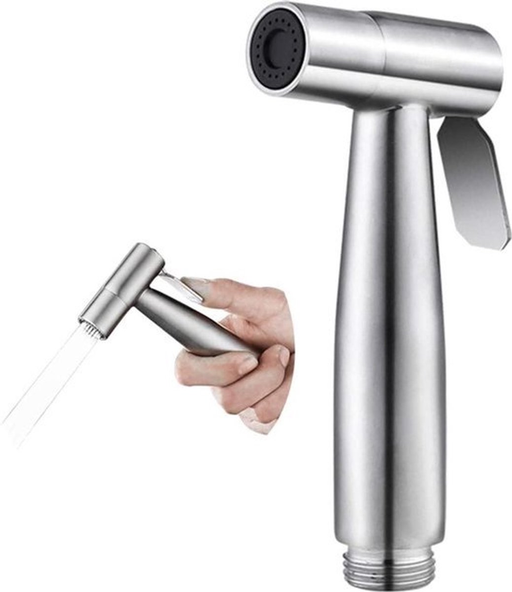 Roestvrij stalen bidet handdouche sproeier - waterbesparende douchekop - voor WC .