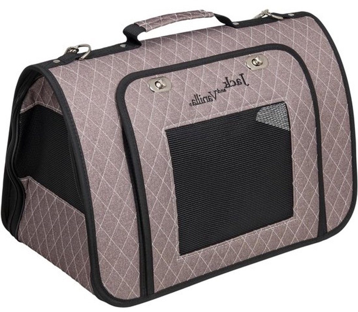 Huisdierdrager - Draagtas Hond Kat - Reizen met Huisdier - Optimale Ventilatie - 44 x 25 x 27 cm - Taupe