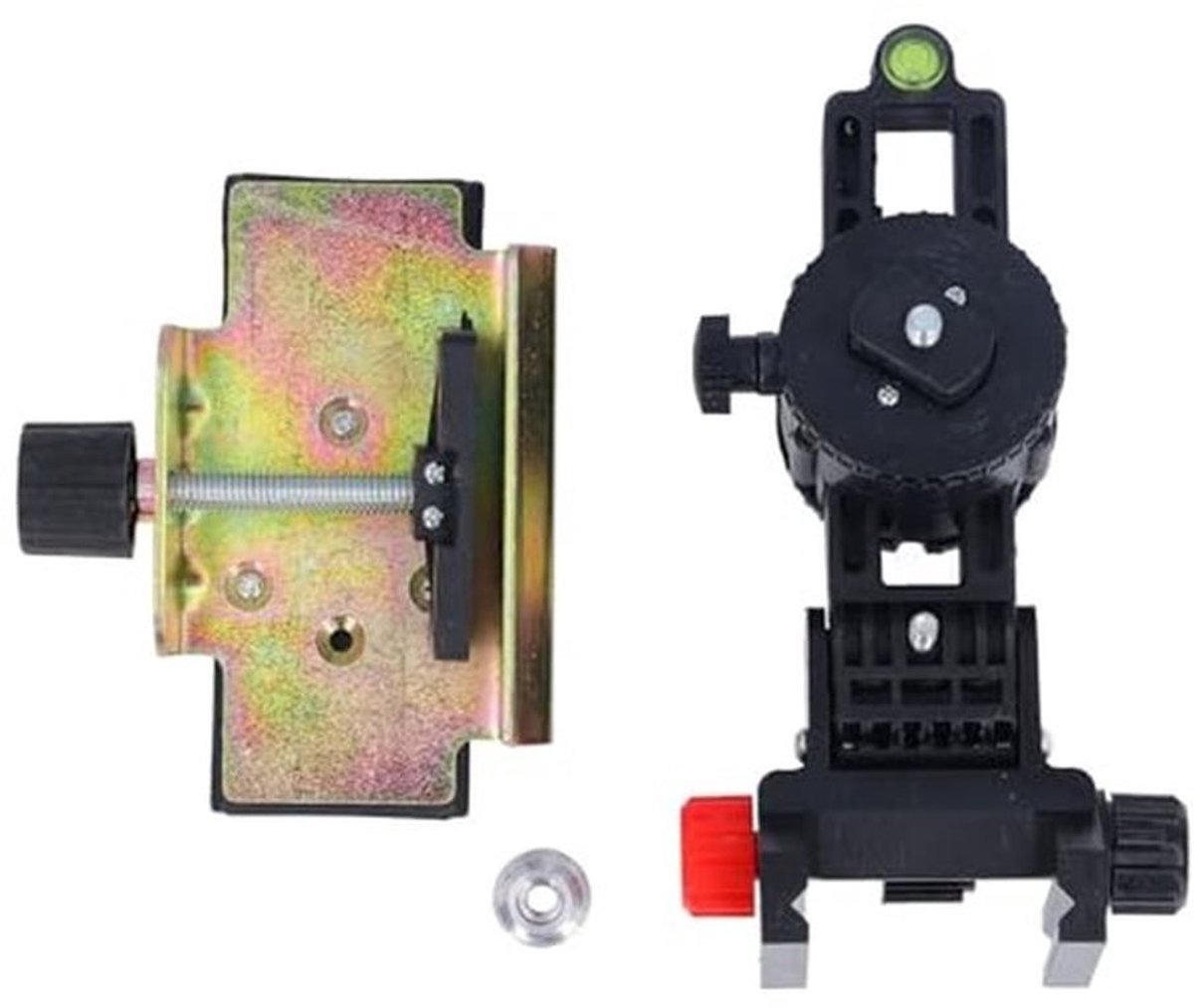 Fijne Bevestigingsbeugel Laserlevel Adapter L-vorm Magnetische Zwivelbasis met Verstelbare Clip voor Plafondmontage