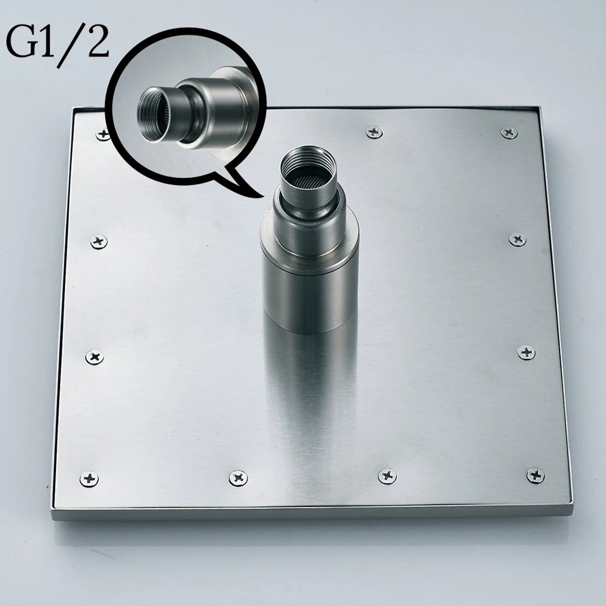 Waves - Douchekop - Regendouche douchekop - Shower head - Hoofddouche - wandmontage/plafondmontage - Chroom - 30 cm breed