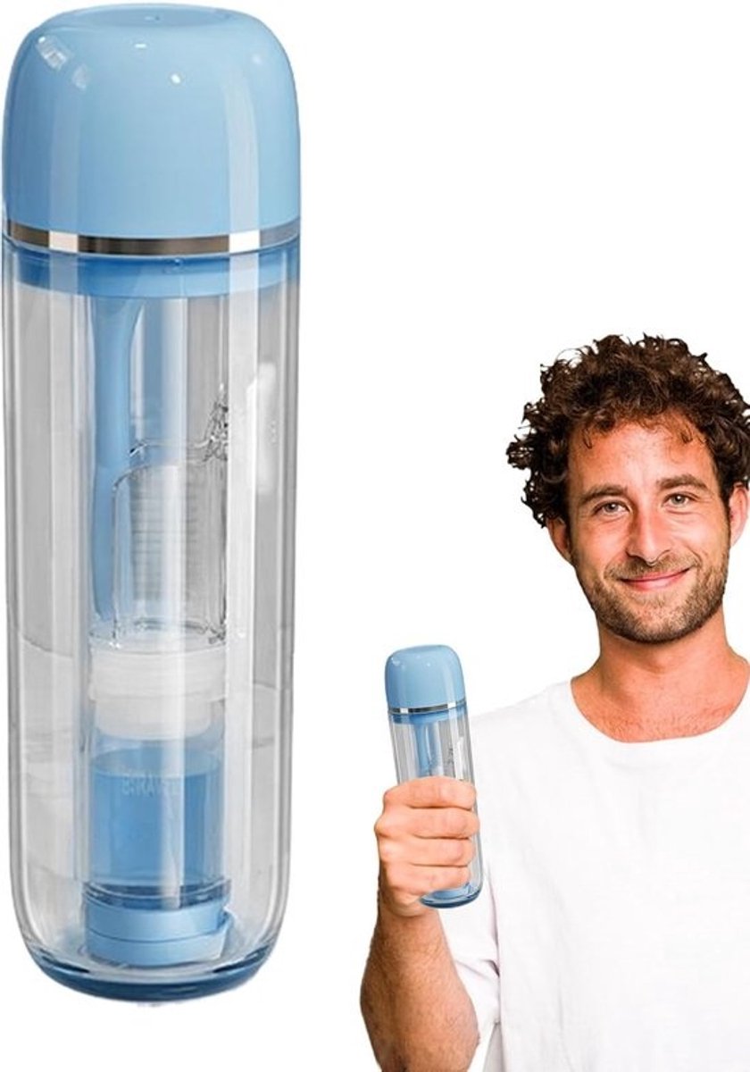 Reis Tandenborstel Set - Opvouwbaar Mondverzorging - Hygiëne Onderweg - Alles-in-één Houder - 16.5 cm - Blauw