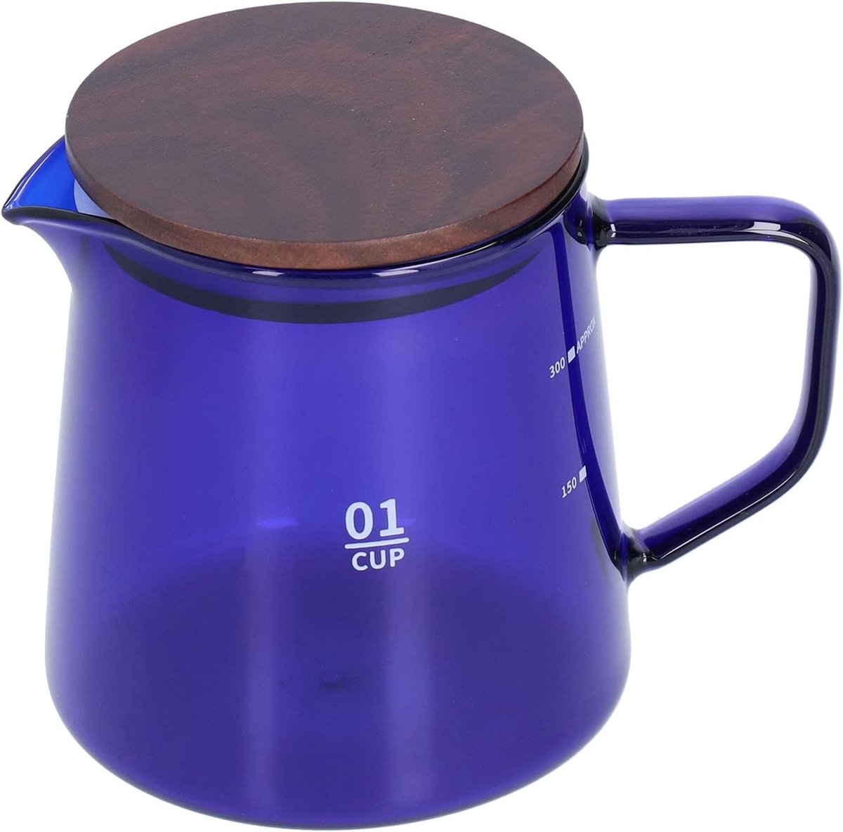 Hittebestendige 300ml Borosilicaat Glazen Theemok met Deksel - Ideaal voor Koffie en Thee, Lichtgewicht en Schokbestendig, Perfect voor Thuis en Op Reis
