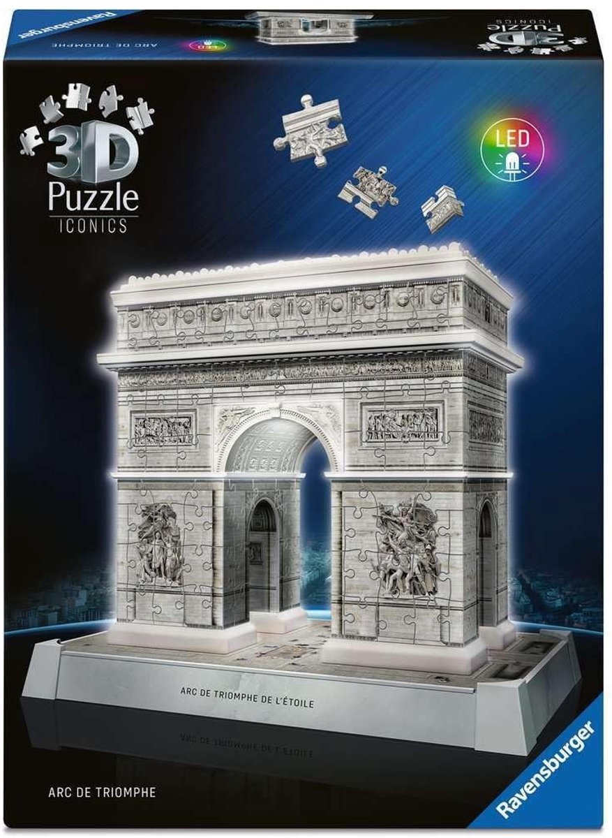 3D Puzzle Arch of Triumph - Verlicht Model van het Monument in Parijs