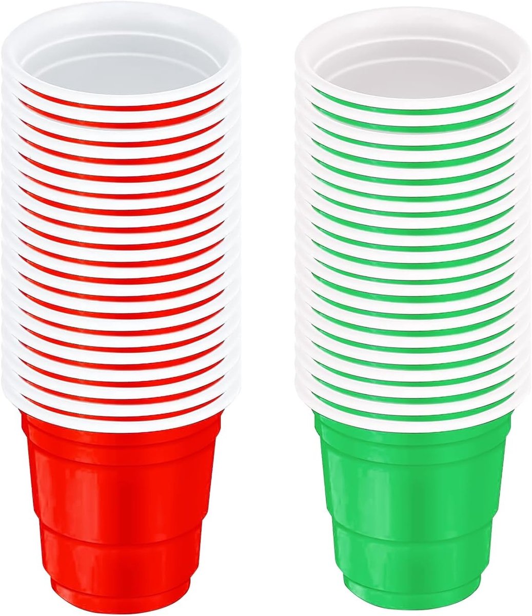Kerstfeest Wegwerp Shotglaasjes 80 Stuks - Mini Plastic Shot Cups voor Feestelijke Drankjes en Decoratie