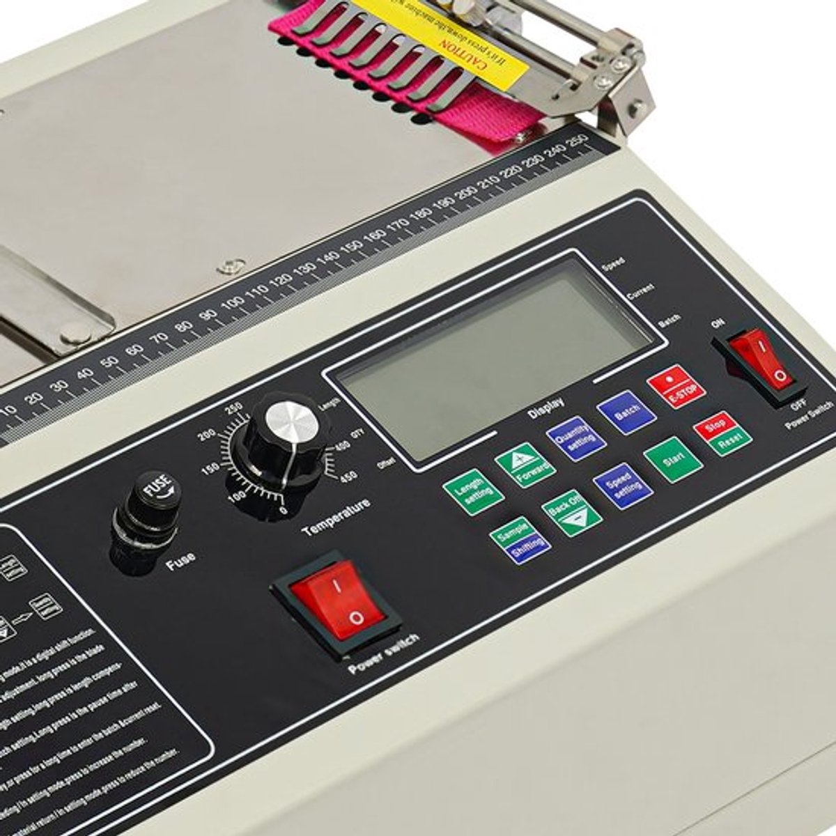 Snijmachine Automatisch - 400 W Vermogen - 1-98 mm Snijbreedte - Elektrisch - Voor Touw En Lint