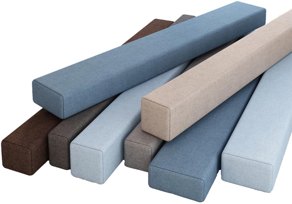 Bedwigkussen - Rectangulaire Wandvuller - 180 x 15 x 10 cm - Zwart