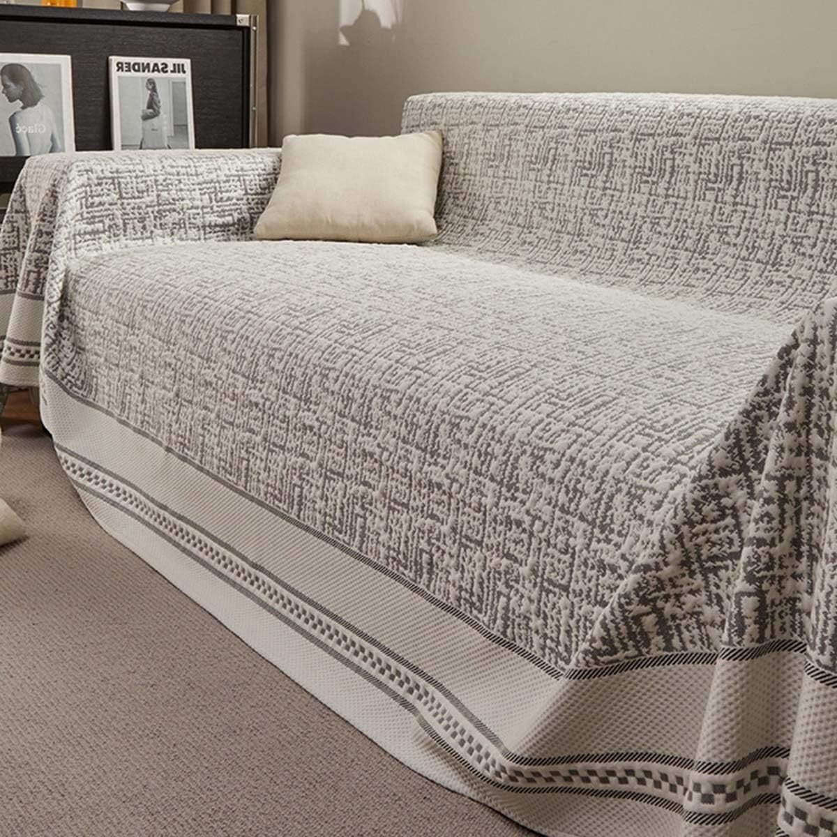 Koelende deken - Voor bank en bed - 185 x 130 cm - Zwart