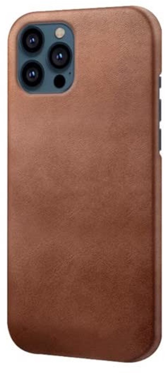 Leather Back Case iPhone 13 Pro - Bruin