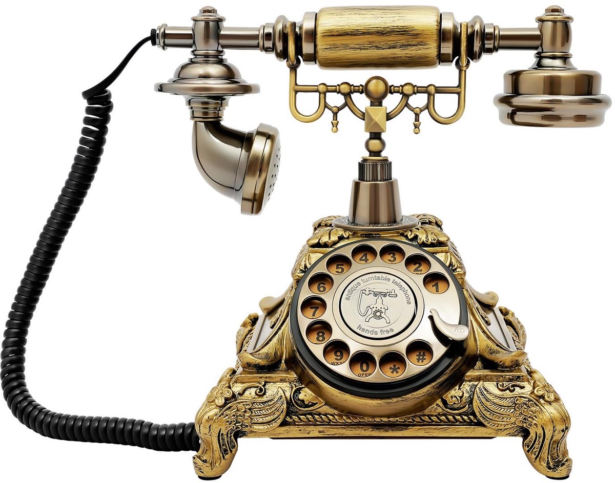 Retro Telefoon - Bedrade Vaste Nettelefoon - Brons