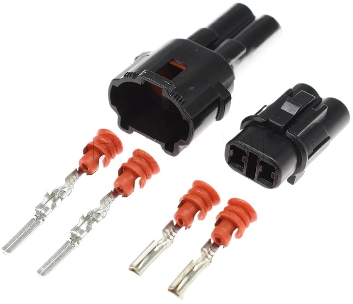 Waterdichte Auto Connector Kit - 2 Pin Mannelijk en Vrouwelijk