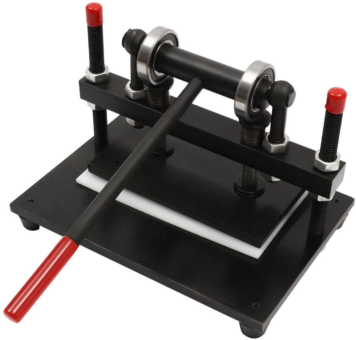 Handmatige Leer Snijmachine met Verstelbare Druk - Staal