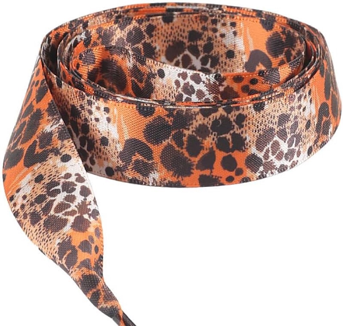 Dierenprint Veters, 2 Paar Platte Elastische Veters voor Sneakers, Satijnen Luipaardpatroon Veters voor Sportieve Schoenen