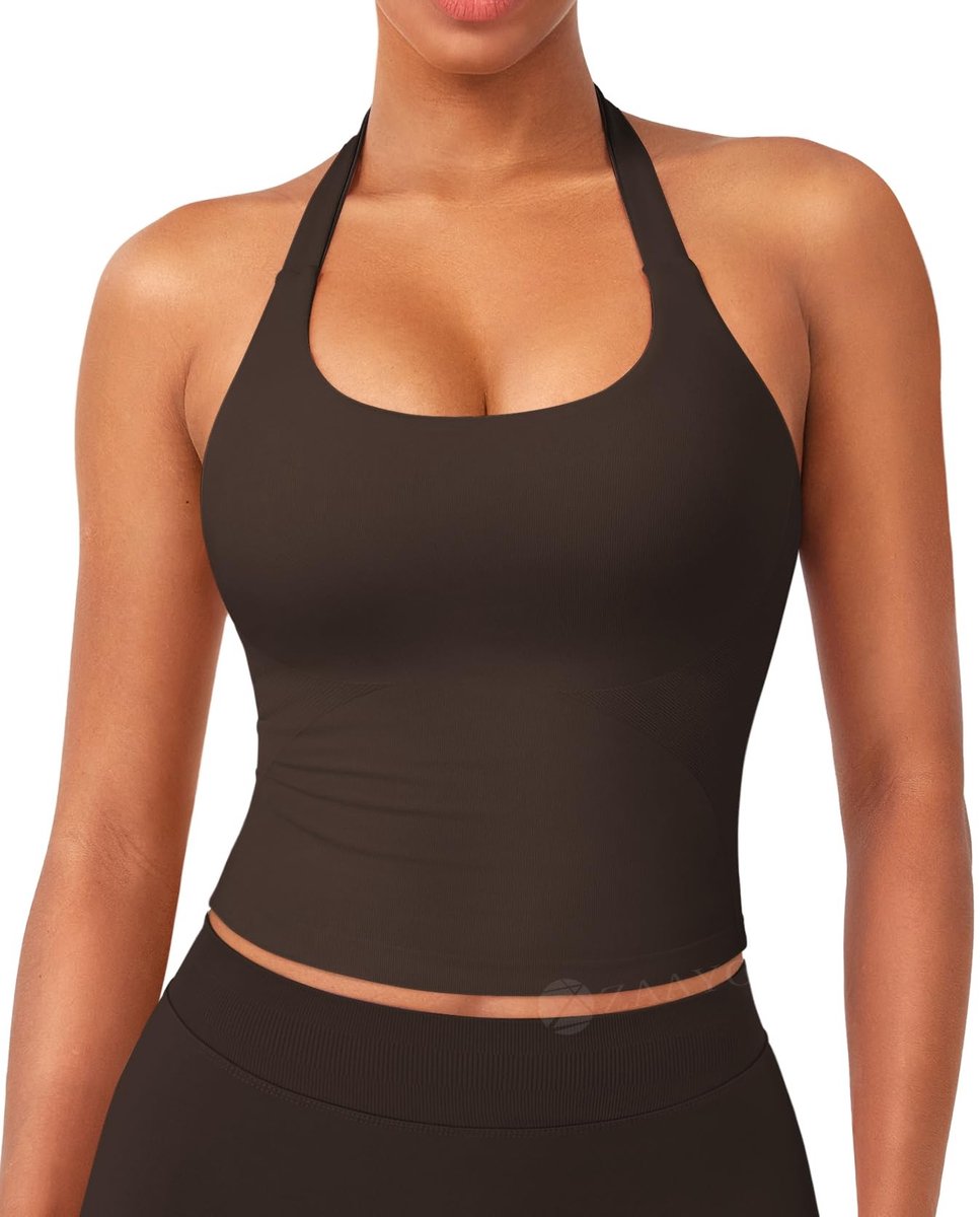Sportieve Tank Top - Zomer - Donkerbruin