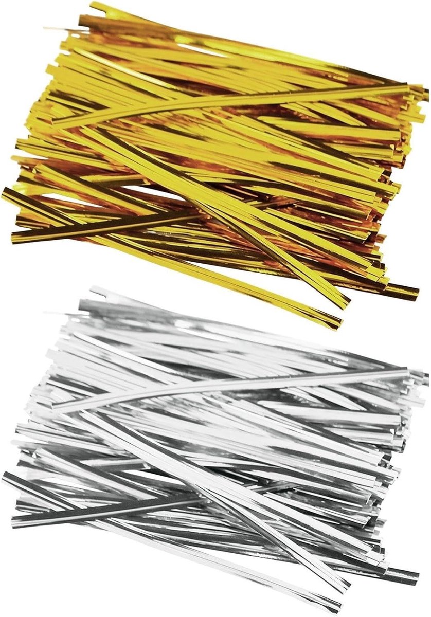 1600 Stalen Draad Kabelbinders, 3,9 Inch Lengte, Geschikt voor Verpakking en Sluiten van Snacks, Handige Accessoires voor Souvenirs en Voedselverpakking