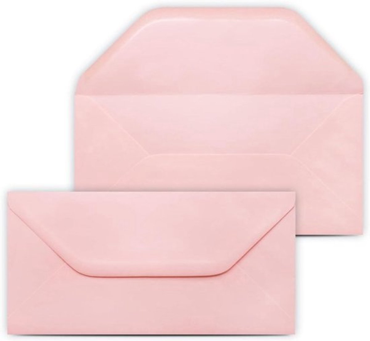 Enveloppen DIN lang - Roze enveloppen - Briefwisseling verzenden - Mat oppervlak - 11 x 22 cm - Roze
