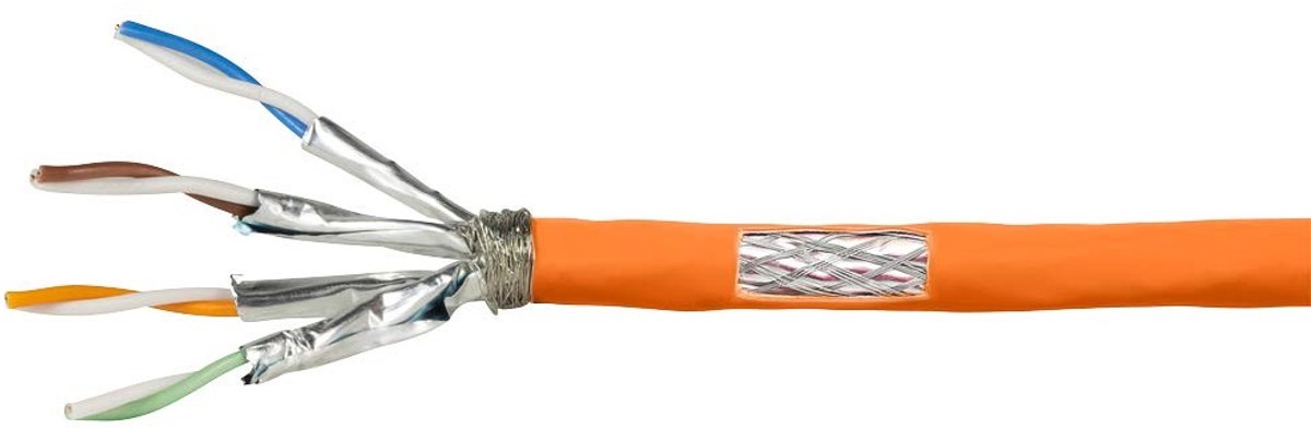 CAT 7 Netwerkkabel - 1000MHz - 25m - oranje