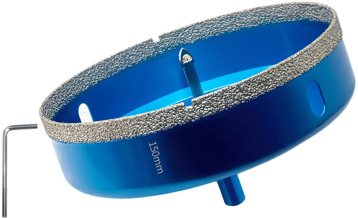 Diamant Boor met Centreringsgids 150mm - Voor Tegels en Glas
