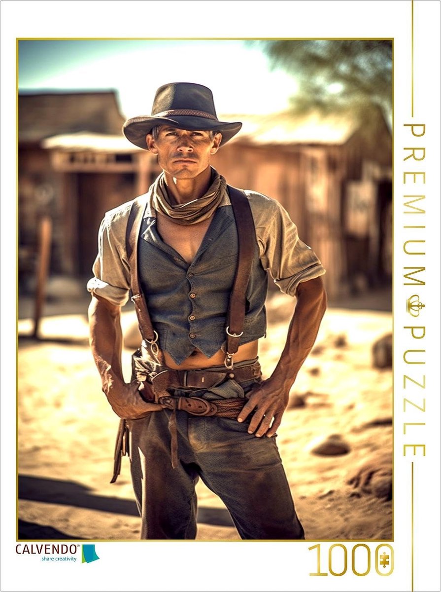 Puzzel 1000 delen - Strong Cowboys