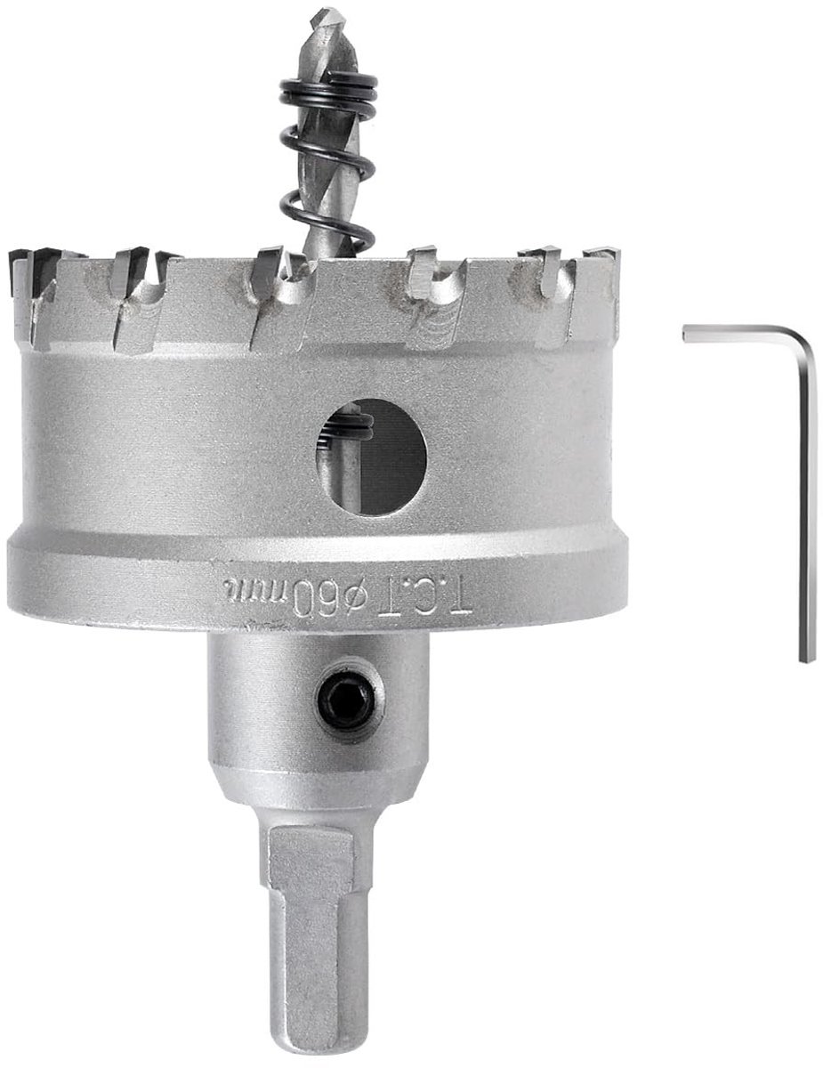Carbide Boorgatzaag - 60mm - Geschikt voor Metaal en Hout