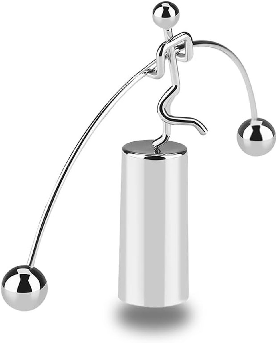 Newton Ball Pendulum Stalen Bureau Decoratie voor Thuis en Kantoor - Unieke Beweging, Stressverlichting, Modern Design