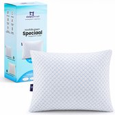 Slaapspeciaal Traagschuim Hoofdkussen - Ergonomisch Kussen tegen Nekklachten - 50x70 cm - Aanpasbare Vulling - Verkoelend - Memory Foam Pillow