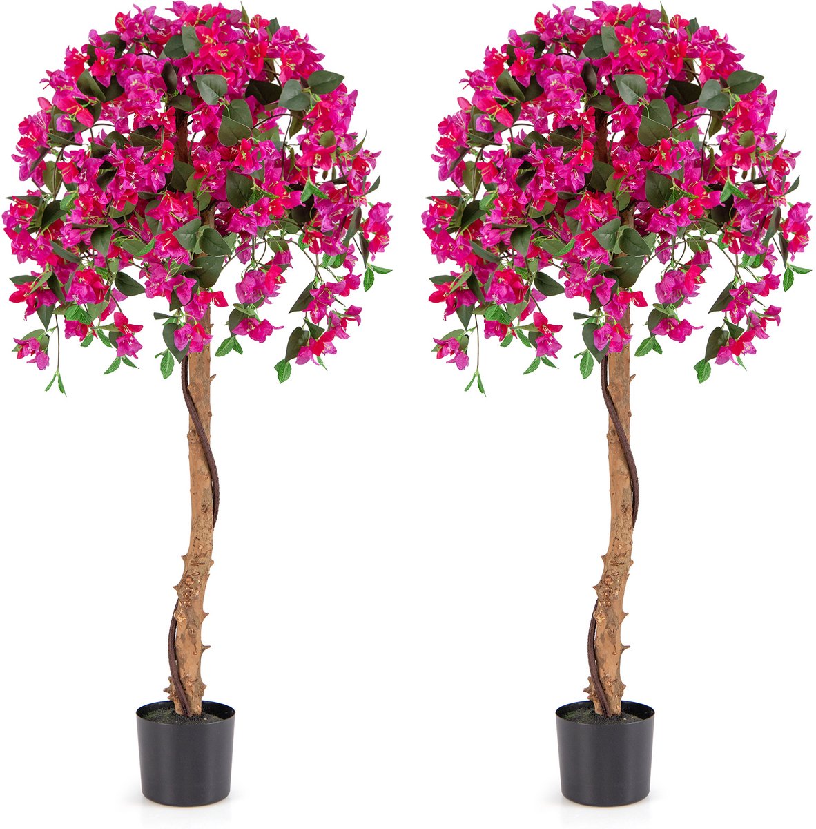 SureDeal® - Kunstplant - Kunstbomen - Bloesem Pot Kunstboom - 17x14 cm - Groen